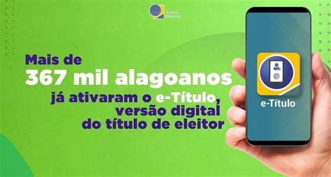 Mais de 367 mil alagoanos já ativaram o e Título versão digital do