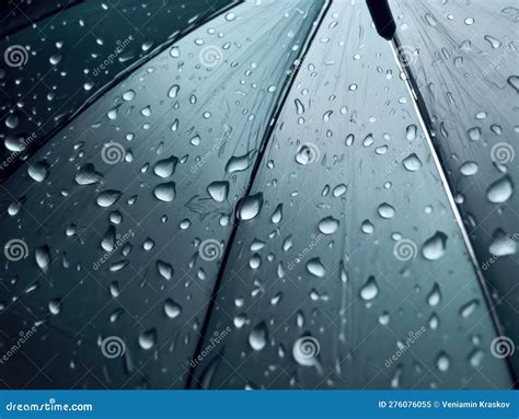 Raindrops on the umbrella stock illustration. Illustration of cloth ...