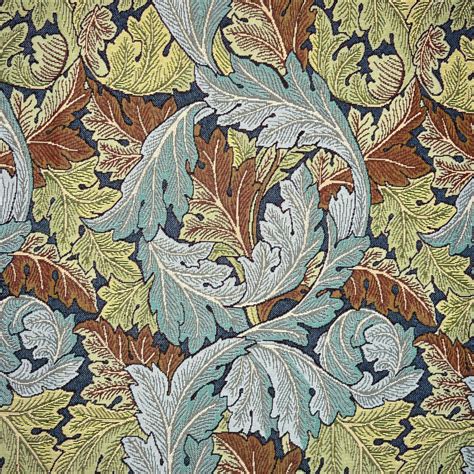 William Morris Denim Acanthus Tapestry Fabric Terrys