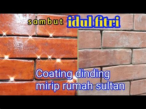 Cara Coating Rumah Bata Merah Modern Tanpa Plester Minimalis Pakai