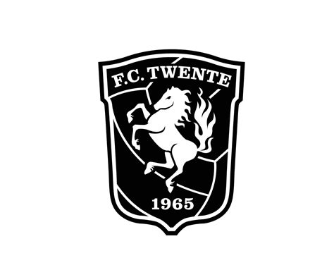 Twente Club Logo Symbol Black Netherlands Eredivisie League Football