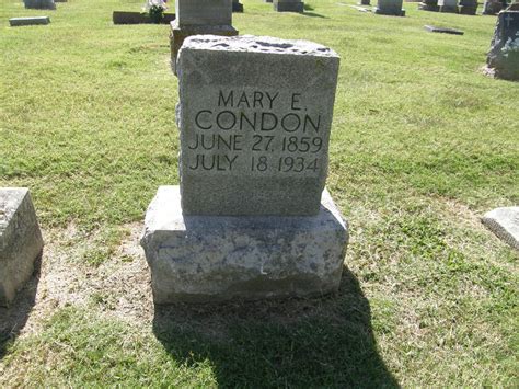 Mary Elizabeth Schader Condon Homenaje De Find A Grave