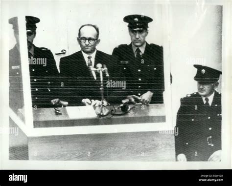 Apr. 04, 1961 - Picture by Wire. Opening of the Adolf Eichmann trial - in Jerusalem. The trial ...