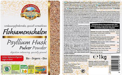 Organic Psyllium Husk Powder 1kg 99 Purity Vegan No Additives Raw Food