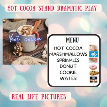 Hot Cocoa Stand Dramatic Play By Class With Bass TPT