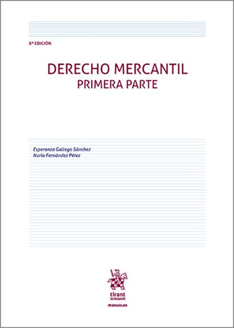 DERECHO MERCANTIL Primera Parte