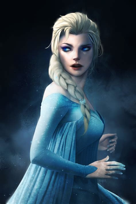 Frozen Elsa Artwork- WallpaperUse