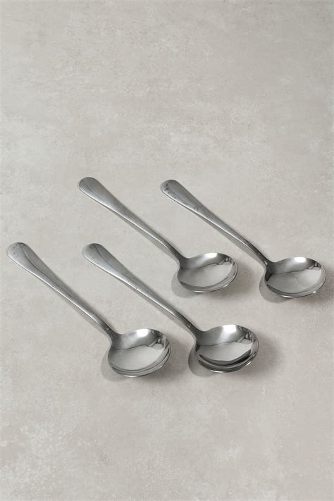 4 Pack Essential Soup Spoons