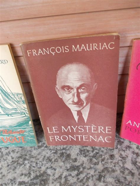 Le Mystere Frontenac Par Francois Mauriac Aus Dem Verlag Ferdinand