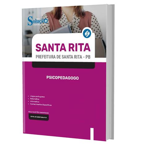 Apostila Prefeitura Santa Rita Pb 2023 Psicopedagogo Solução Cursos