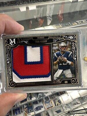 Topps Museum Collection Tom Brady Jumbo Patches Gold Ebay