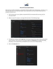 Microsoft Visual Studio Tutorial Pdf Microsoft Visual Studio Tutorial