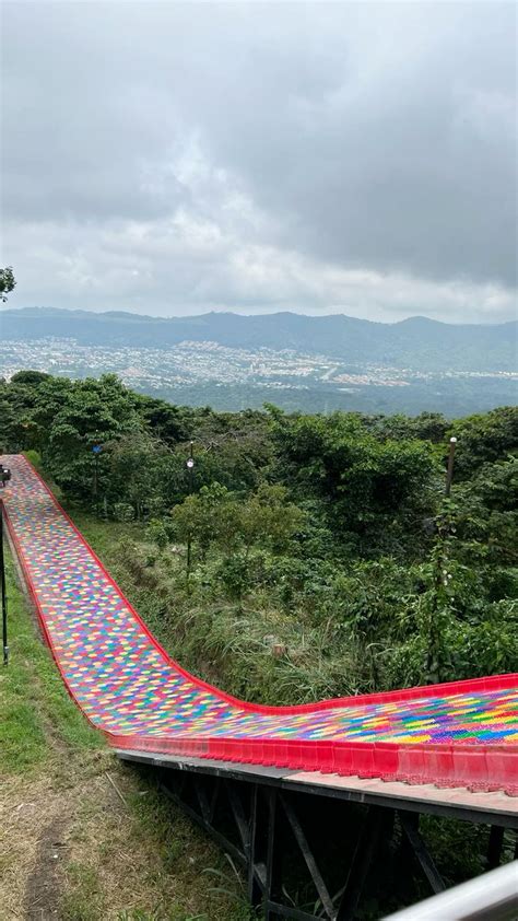 Rainbow Slide At Picnic Steakhouse El Salvador In Summer