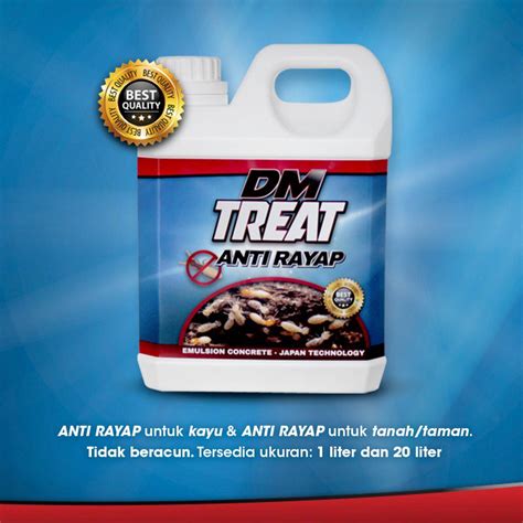 Jual DM TREAT Anti Rayap 1L Obat Cairan Pembasmi Rayap Kayu 1 Liter