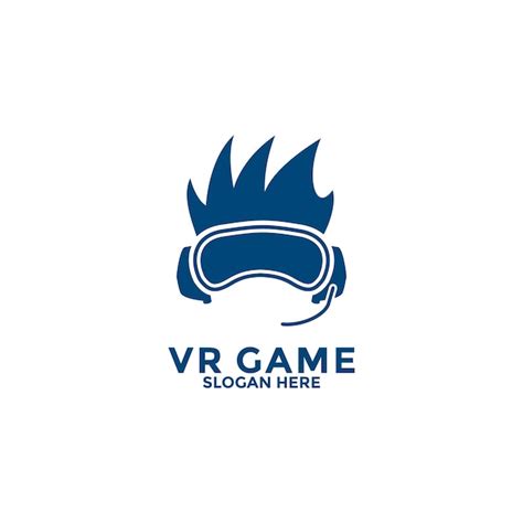 Premium Vector Virtual Reality Logo Design Template Modern Video Game