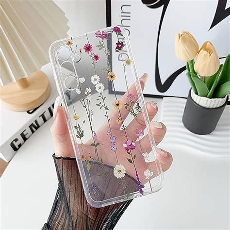 ZTOFERA Coque Fleurs Compatible Avec Samsung Galaxy A15 4G 5G Pour