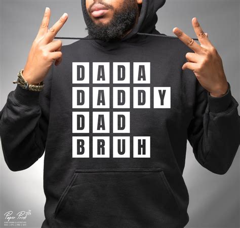 Dada Daddy Dad Bruh Svg Fathers Day Svg Dad Shirt Svg Dad Etsy