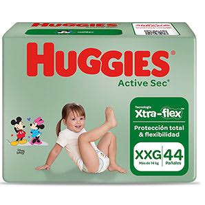 Pa Ales Huggies Hiperpack Active Sec Xtra Flex Talla Xxg Bolsa Un