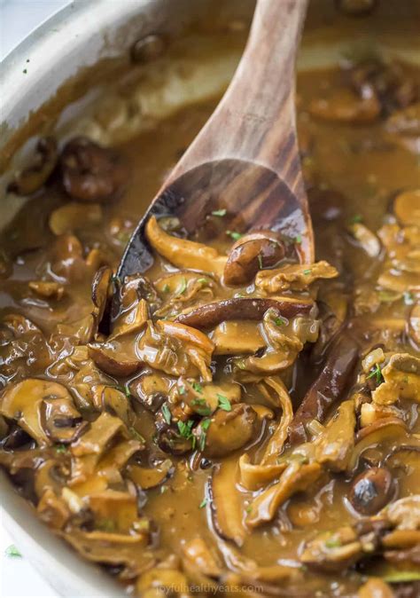 The Worlds Best Mushroom Gravy Recipe Joyful Healthy Eats