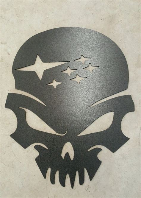 Subaru Skull Wrx Metal Wall Art Plasma Cut Decor Gift Idea Gas Pro