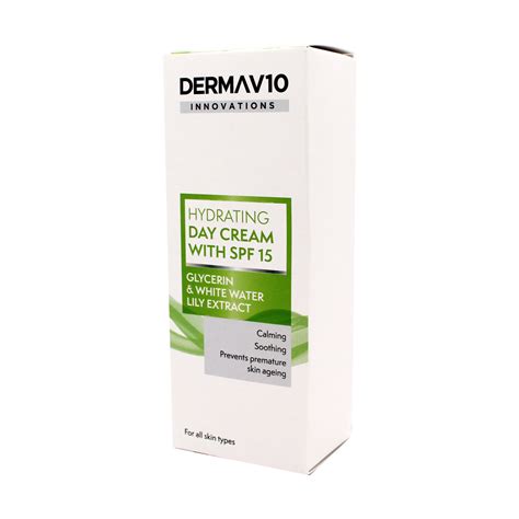 Derma V10 Hydrating Day Cream With Spf 50ml Healthpoint