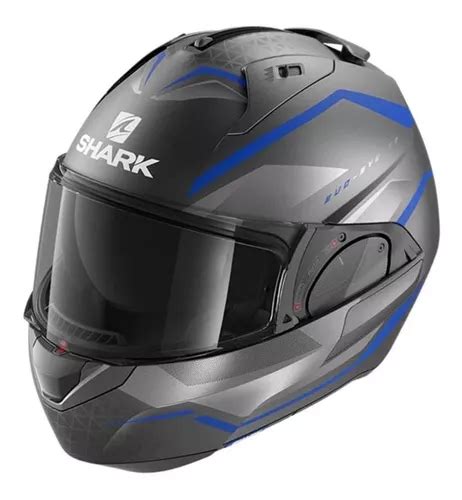 Capacete Shark Evo Es Yari Mat Abs Cinza Parcelamento Sem Juros