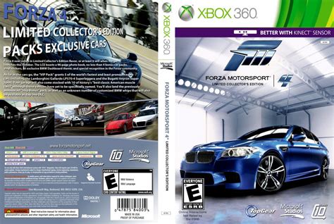 Forza Motorsport 4 Limited Collectors Edition Xbox 360 Game Covers Forza Motorsport 4