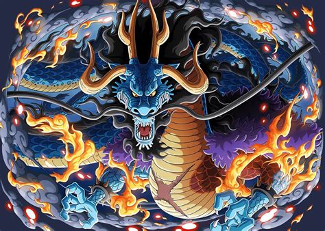 'Dragon Kaido one piece' Poster by OnePieceTreasure | Displate | Kaido ...