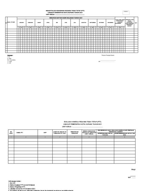 Format Evaluasi Kinerja Ptt 2021 Pdf