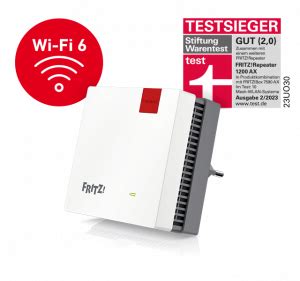 AVM FRITZ Repeater 1200 AX Mit Wi Fi 6