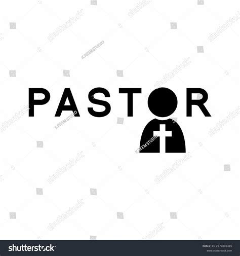 Pastor Logo Design Illustration Pastor Symbol Stock Vector (Royalty Free) 2277042465 | Shutterstock