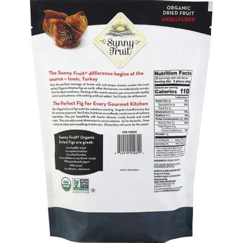 Sunny Fruit Organic Sun Dried Figs Ounce Unit Kroger