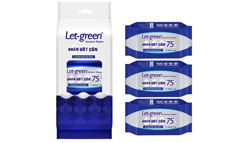 KHĂN ƯỚT ĐA NĂNG KHÁNG KHUẨN LET-GREEN 80 MIẾNG KHÔNG MÙI - Let Green