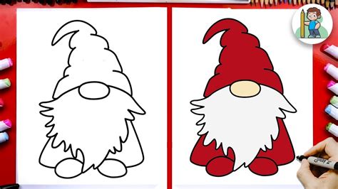 How To Draw A Easy Gnome At Vincent Lesure Blog