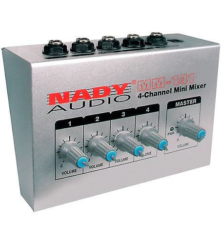 Nady 4 Channel Mini Mixer Reverb