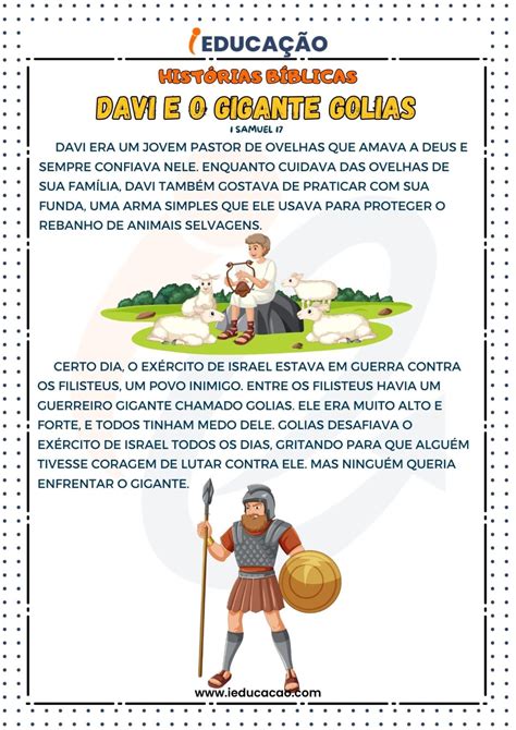 História Bíblica Infantil Para Ler