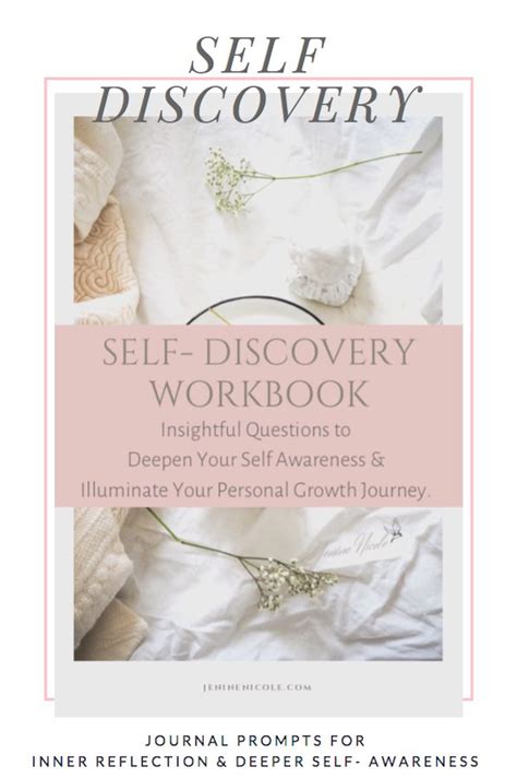 Free Printable Self Discovery Workbook Self Discovery Is An Essential