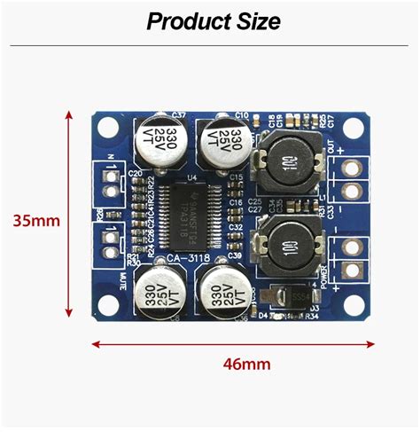 Tpa3118 Dc8 24v Pbtl 60w Mono Digital Audio Amplifier Board Linear