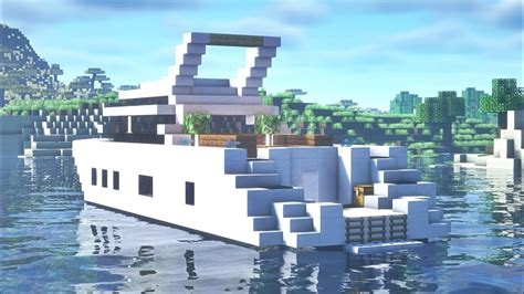 How To Build A Yacht Minecraft Tutorial Youtube