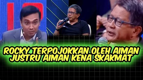 Rocky Gerung Terpojokkan Oleh Aiman Justru Aiman Kena Skakmat