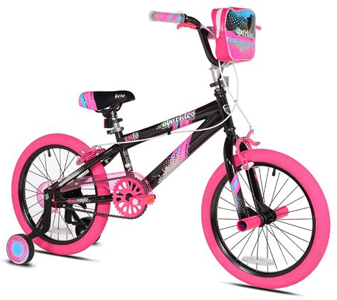 Kent Bicycles 18 Inch Girls Sparkles Bicycle Black And Pink