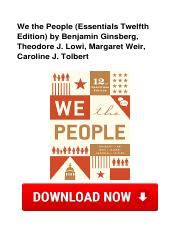 We The People 13th Edition Ginsberg Pdf