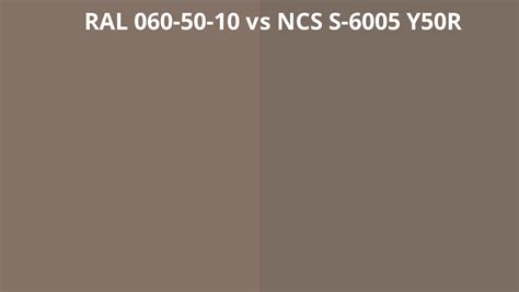 Ral 060 50 10 Vs Ncs S 6005 Y50r Ral Colour Chart Uk