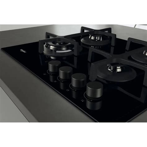 Whirlpool Akt Nb Cm Built In Hard Glass Kitchen Gas Hob