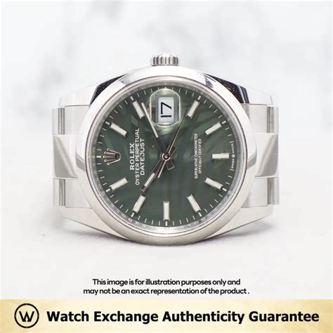 Rolex Datejust 126200 Olive Green Palm Rolex Olive Green Palm Ref 126200