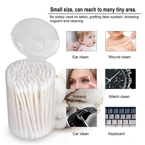 100pcs Double Head Cotton Swab Women Makeup Cotton Buds Disposable