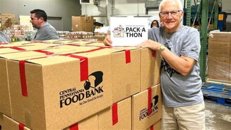 Sen Yaw Staff Volunteer With Central Pa Food Bank Emphasize