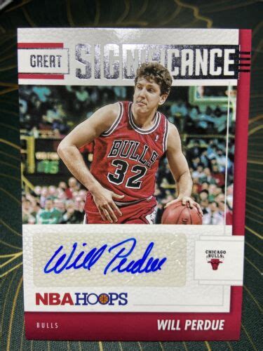 2021 22 Panini NBA Hoops Great SIGnificance GS WPD Will Perdue AU