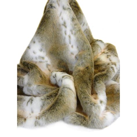 Lynx Faux Fur Throw By Helen Moore Helen Moore Cuckooland