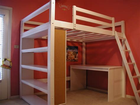 White Loft Bed With Desk And Stairs Ideas On Foter Unique Home Interior Ideas